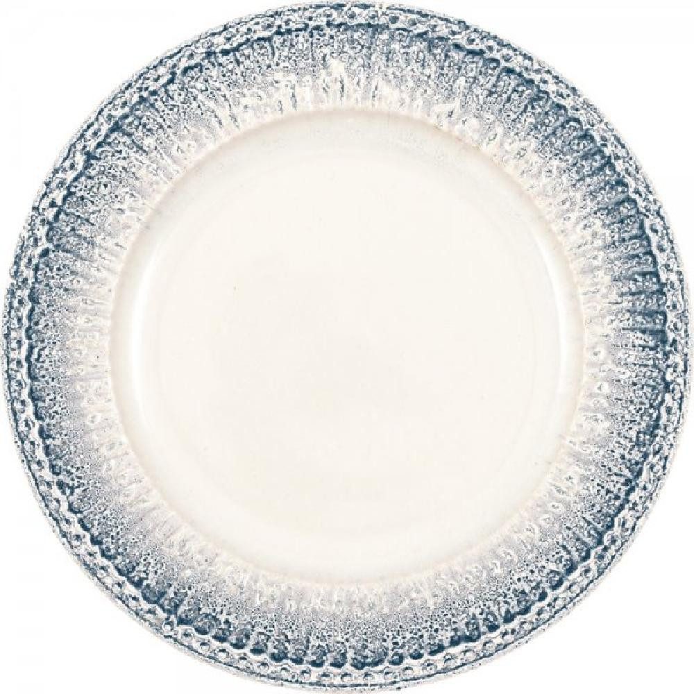 Greengate Тарелка обеденная Тарелка обеденная Alice Ripple Blue (26,5cm)