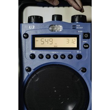Sangean Baustellenradio Radio (spritzwassergeschützt, staubdicht, stoßfest, Taschenlampe)