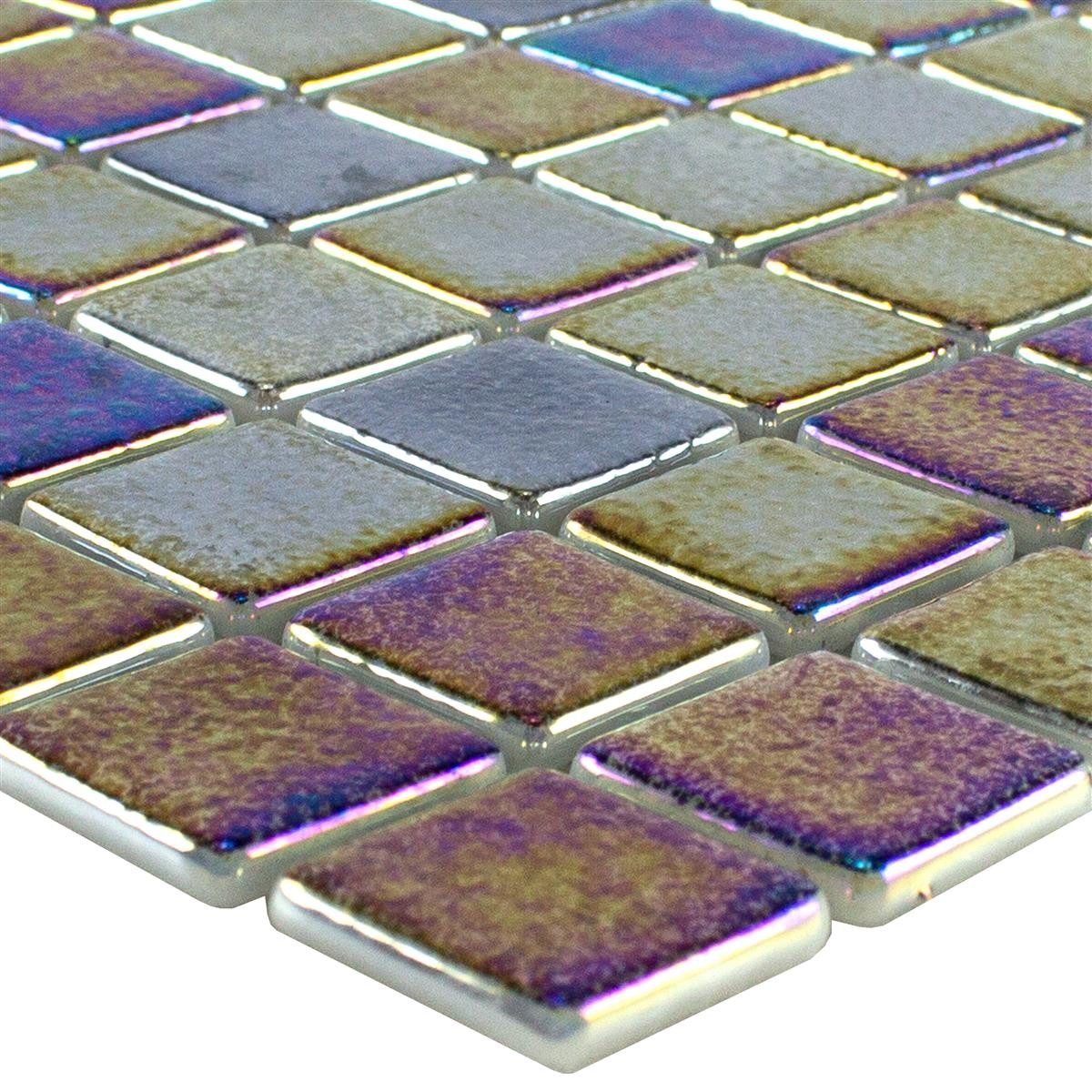 Mosafil Mosaikfliesen Glas Schwimmbad Pool Mosaik Fliesen McNeal 38x38 mm, Glas-Ecoglas 31.600x31.600, petrol, Eco Glas - Punktverklebt - Frostsicher - Wasserdicht - Wasserfest -