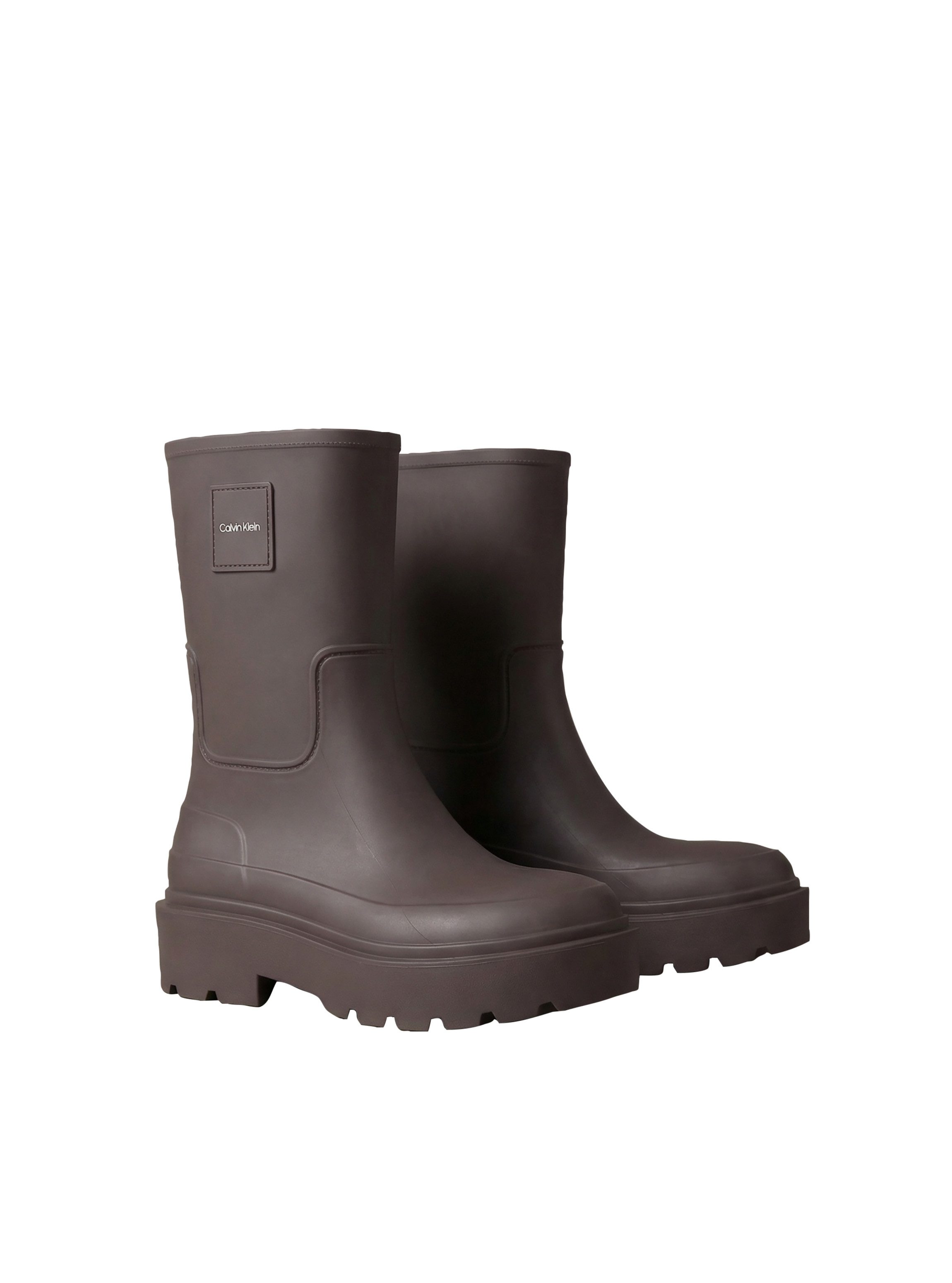Calvin Klein RAINBOOT RUBBER Gummistiefel Regenstiefel, Regenboots mit Plateausohle und Logoschriftzug