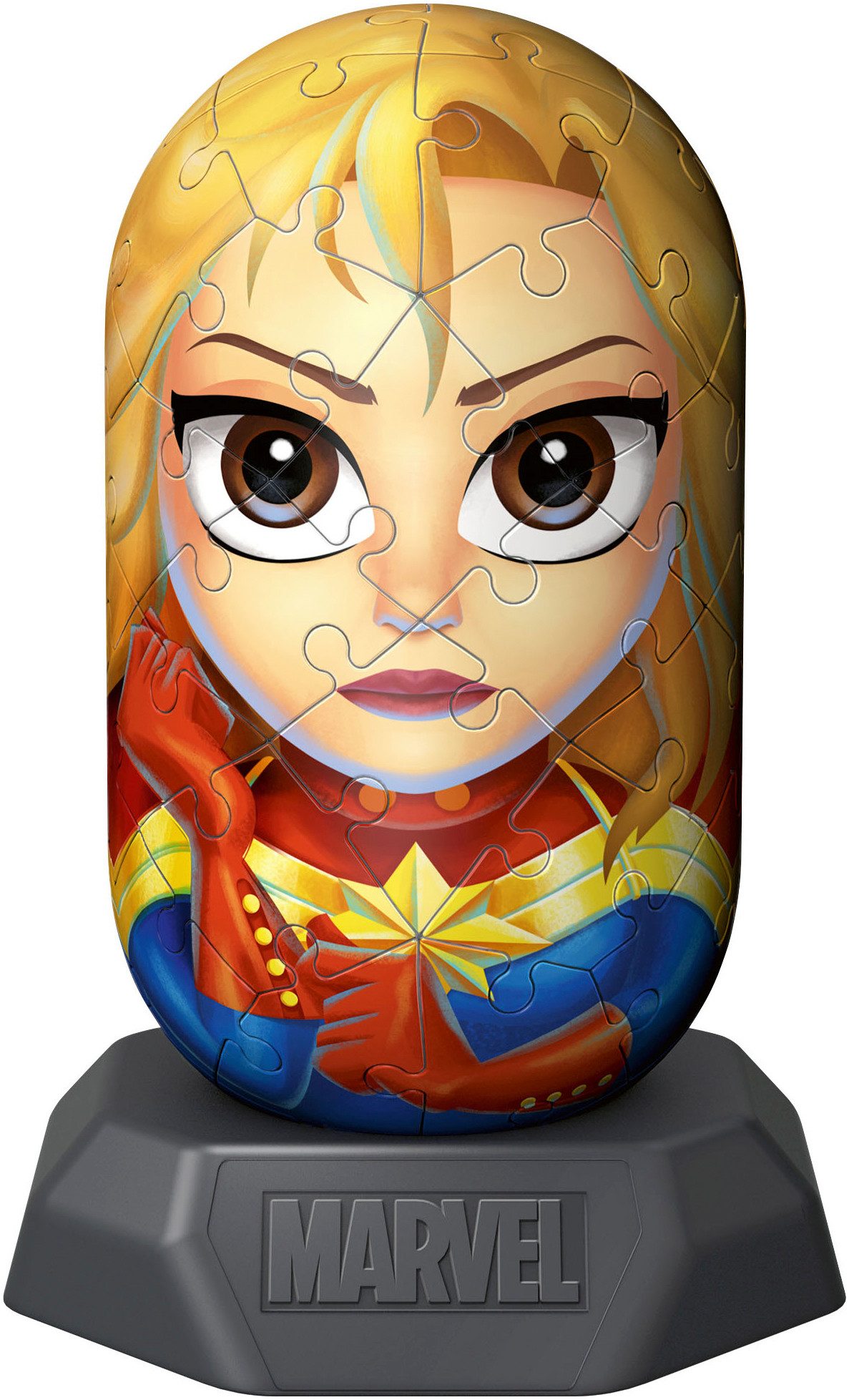 Ravensburger 3D-Puzzle Marvel Heroes, Hylkies Sammelfigur #07 Captain Marve günstig online kaufen