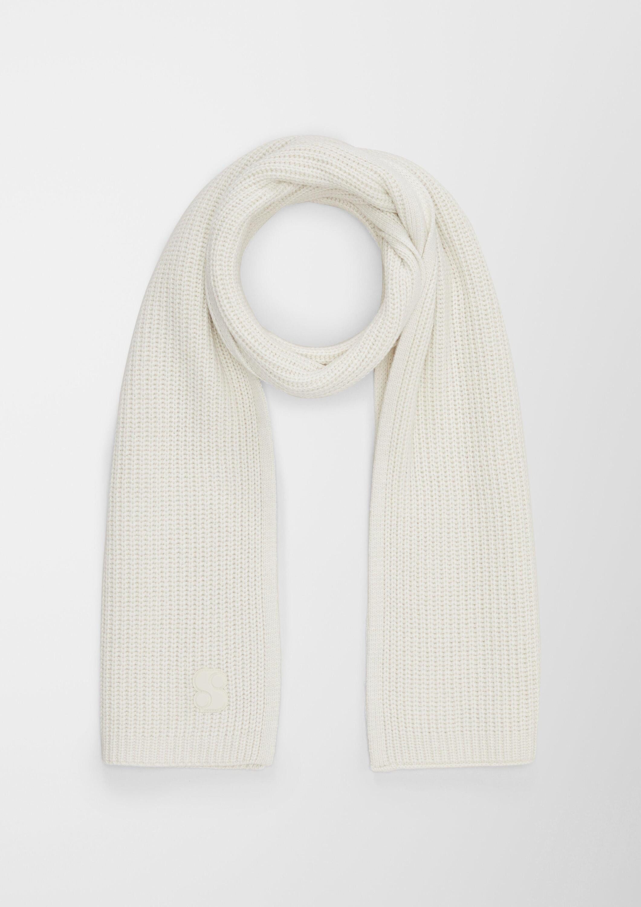 s.Oliver Schal Tuch, Strickschal aus Viskosemix günstig online kaufen