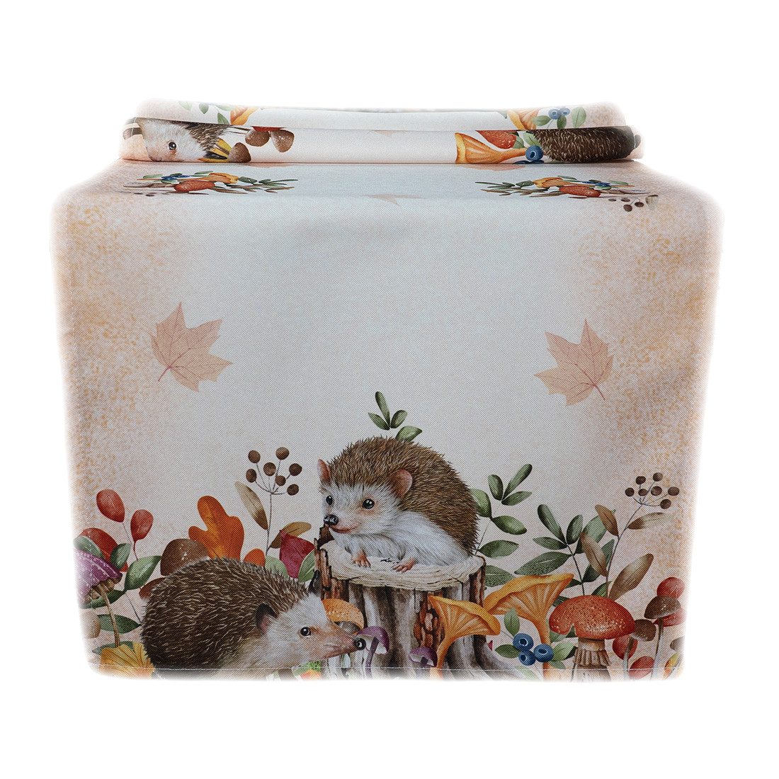 texpot Tischdecke Tischläufer Druck Igel Herbst (1-tlg)