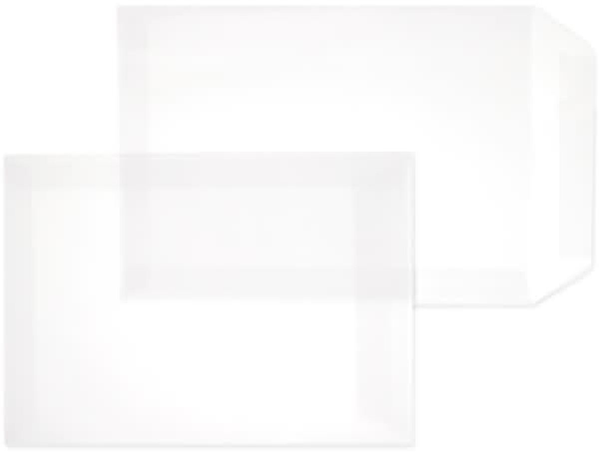 Thumbnail - Blanke Briefhüllen Versandtasche Versandtaschen Offset transparent B4 100g/qm HK VE=100 Stück weiß.