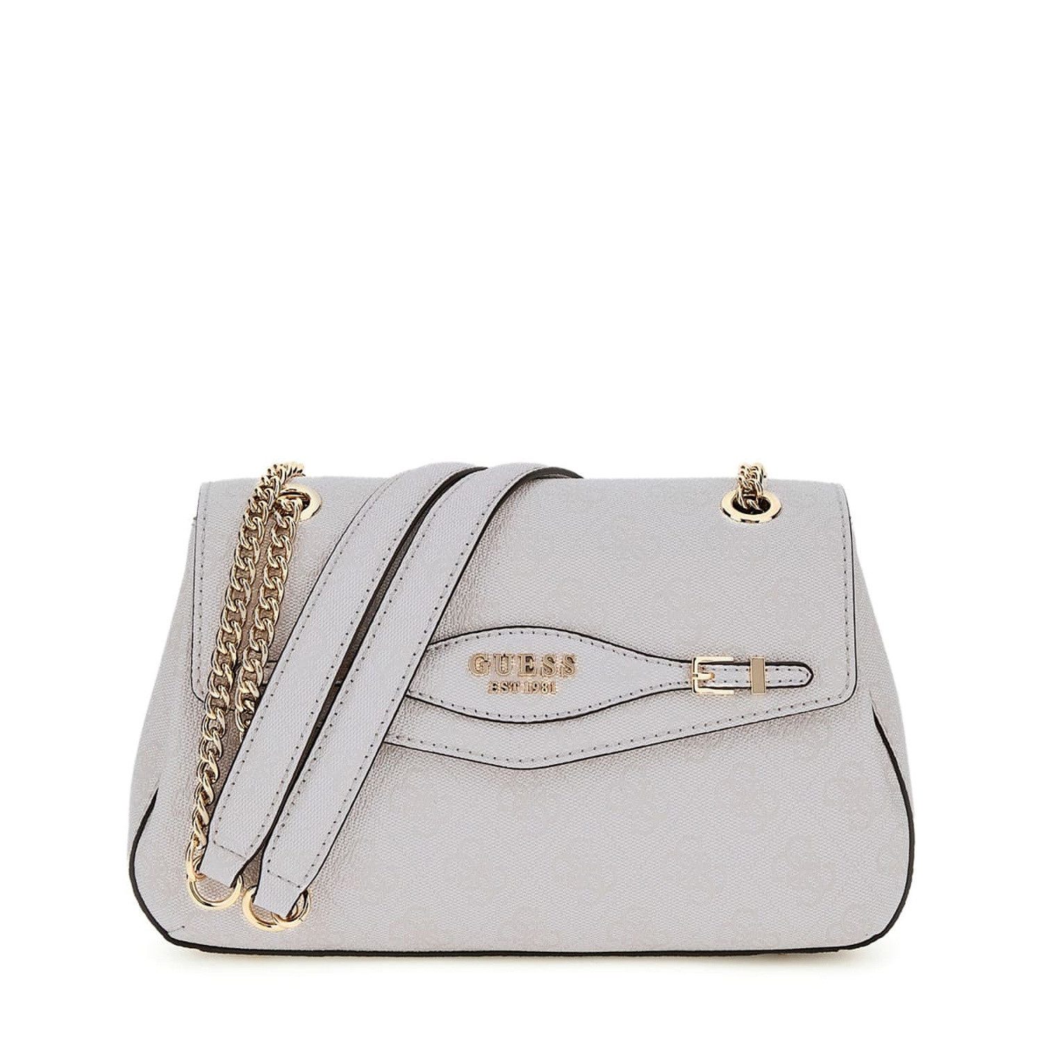 Guess Umhängetasche GUESS Schultertasche Katya White Logo (1, 1-tlg., 1)