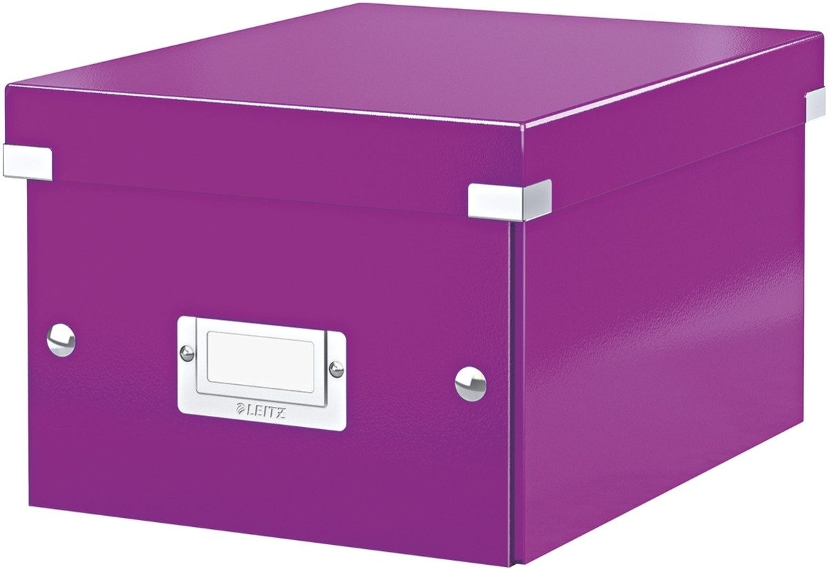 Aufbewahrungsbox Ablagebox Click & Store A5 violett.