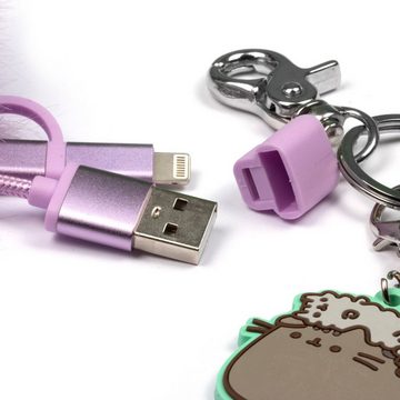 Pusheen Pusheen Tech - 3in1 USB Ladekabel "PomPom" Smartphone-Kabel, Micro-USB, USB-C, Lightning
