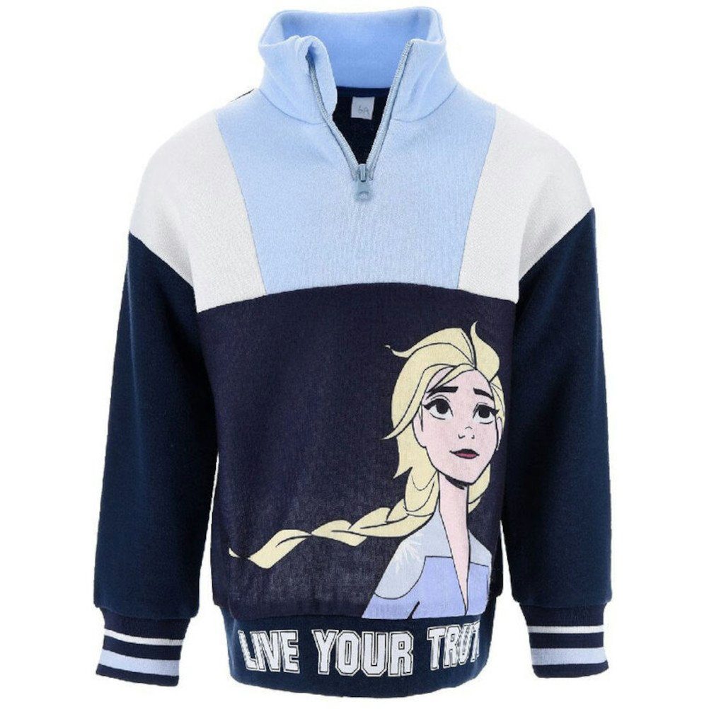 Mädchen Elsa Frozen City Die Sun Disney Pullover Sweatshirt Eiskönigin (1-tlg) Sweatshirt