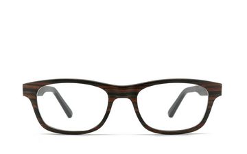 COR Brille COR020 Holzbrille, Bügel mit Flex-Scharnieren
