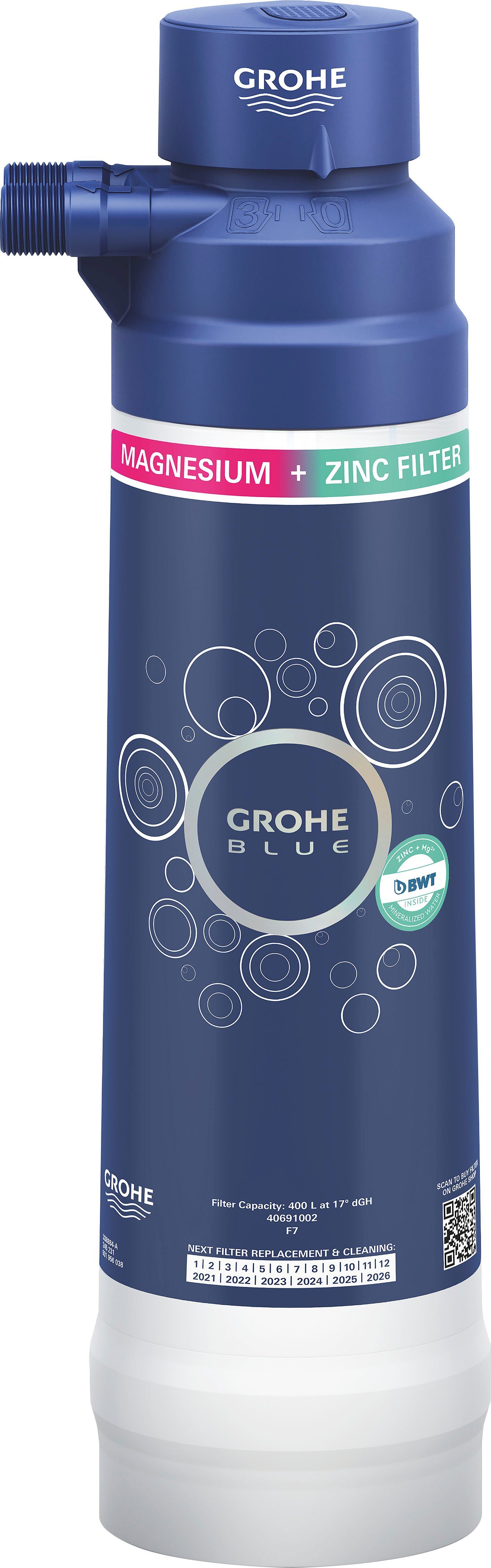 Grohe Wasserfilter Blue, Austauschfilter, BWT Austauschfilter für GROHE  Blue und GROHE Red Wassersysteme