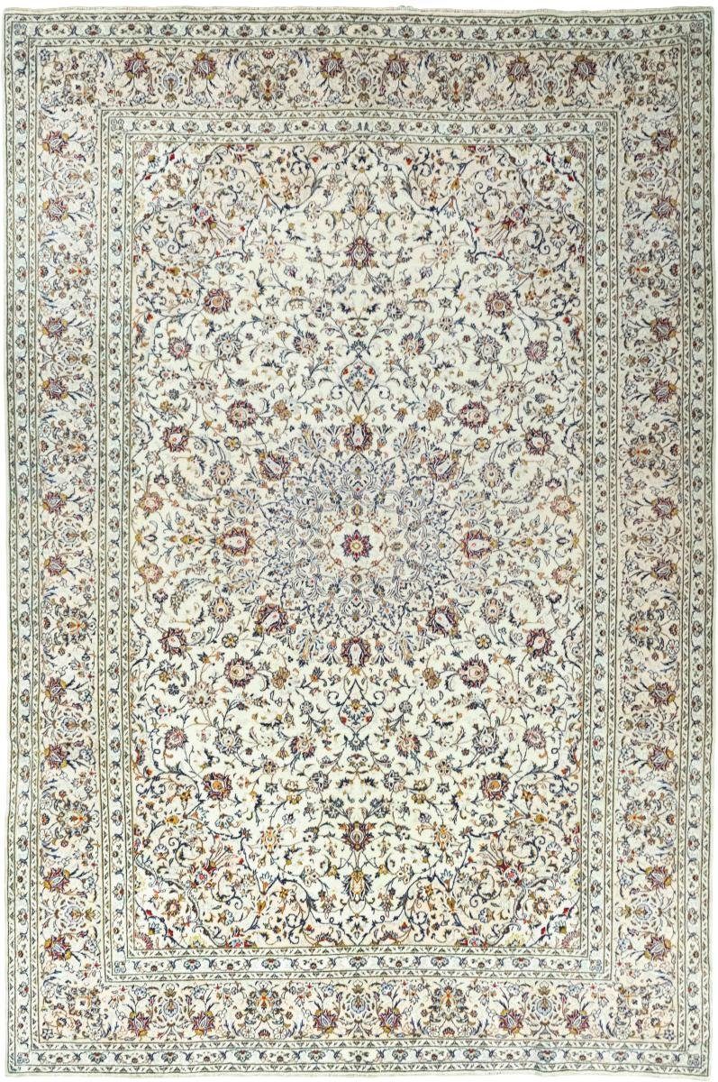 Orientteppich Keshan 251x379 Handgeknüpfter Orientteppich / Perserteppich, Nain Trading, rechteckig, Höhe: 12 mm
