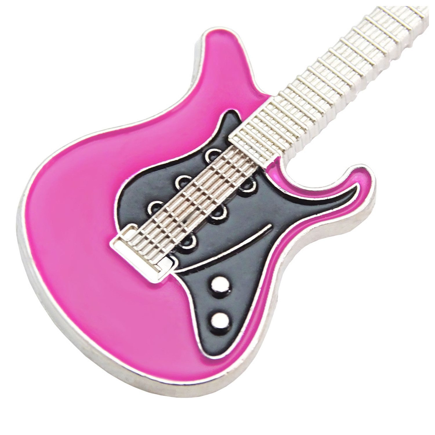 keepdrum E-Gitarre keepdrum Schlüsselanhänger E-Gitarre in Pink, Aus Metall gefertigt, Mit feinen Details