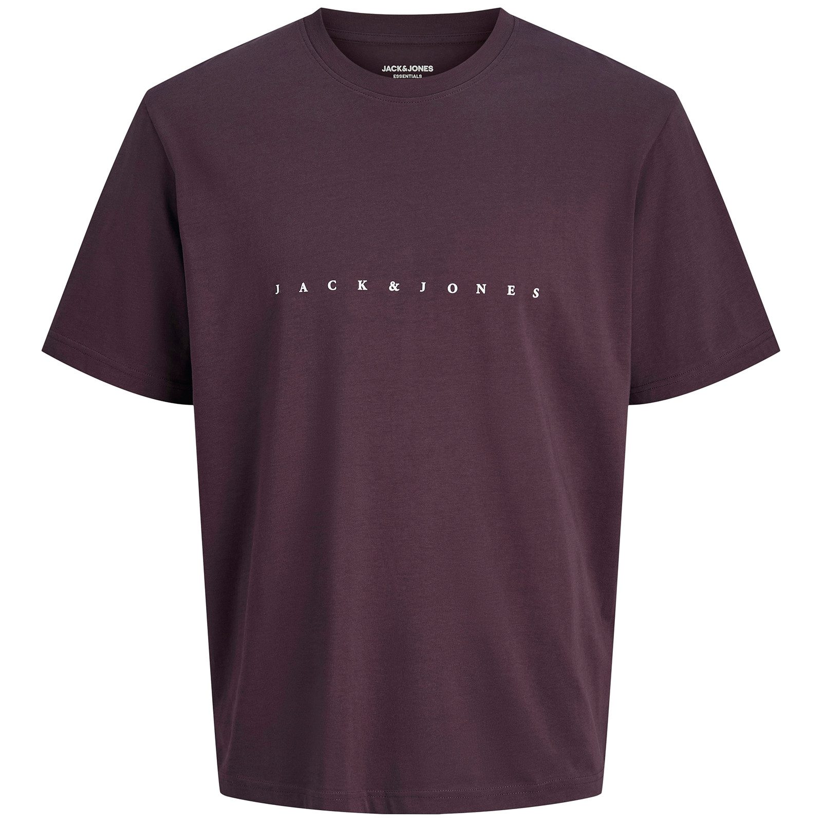 Jack & Jones Rundhalsshirt Jack&Jones T-Shirt XXL pflaume kleiner Logoprint