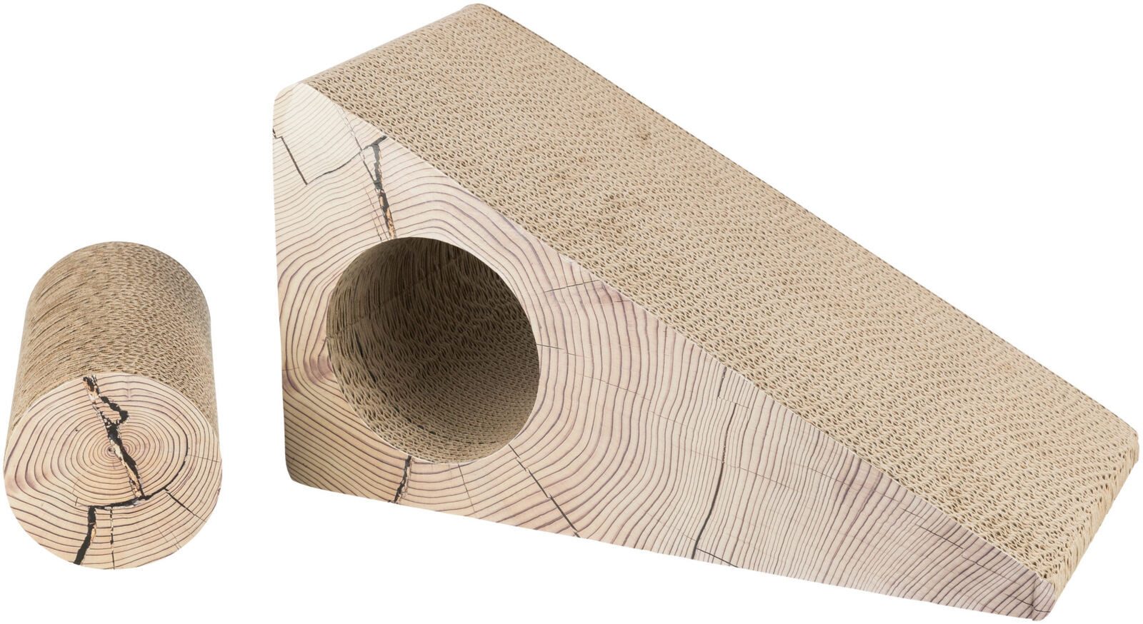 TRIXIE Kratzpappe Kratzrampe - natur - 44 × 23 × 21 cm