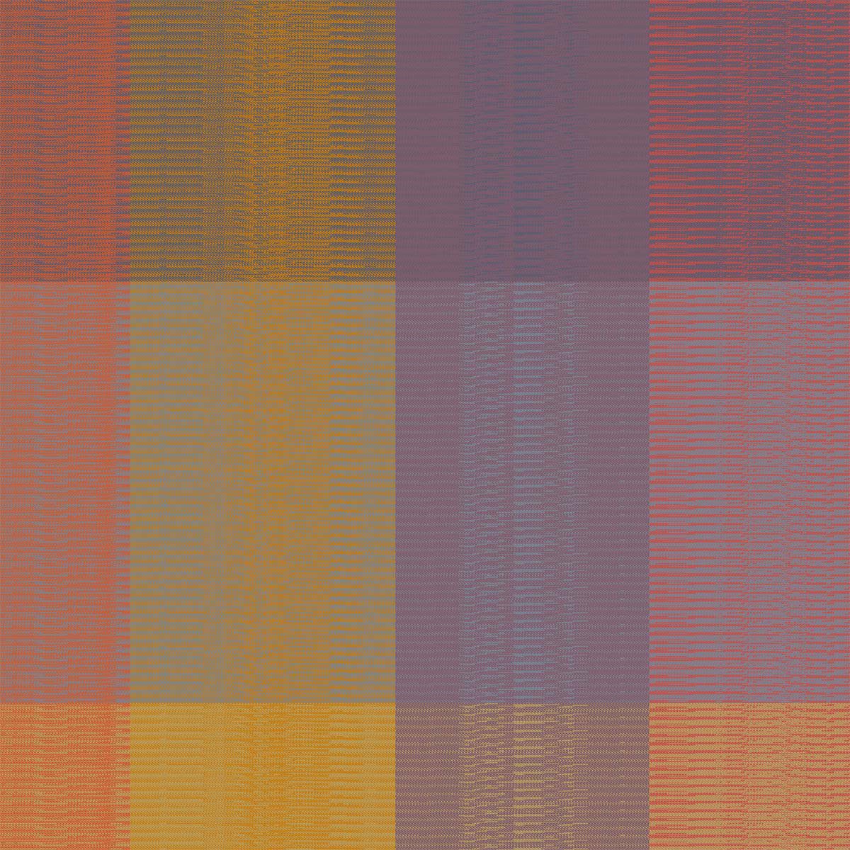 Garnier Thiebaut Stoffserviette Servietten (4x Set) Mille Ecossais Velvet 48x48 cm, (4 St)