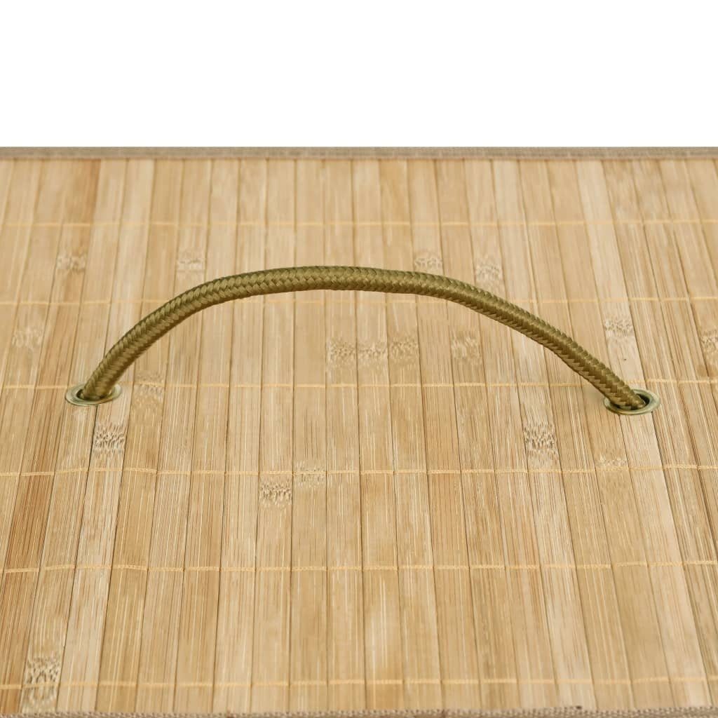 (LxBxH: cm), aus 3003214 Gewebe braun 32x52x62,5 Bambus, möbelando in Wäschetonne