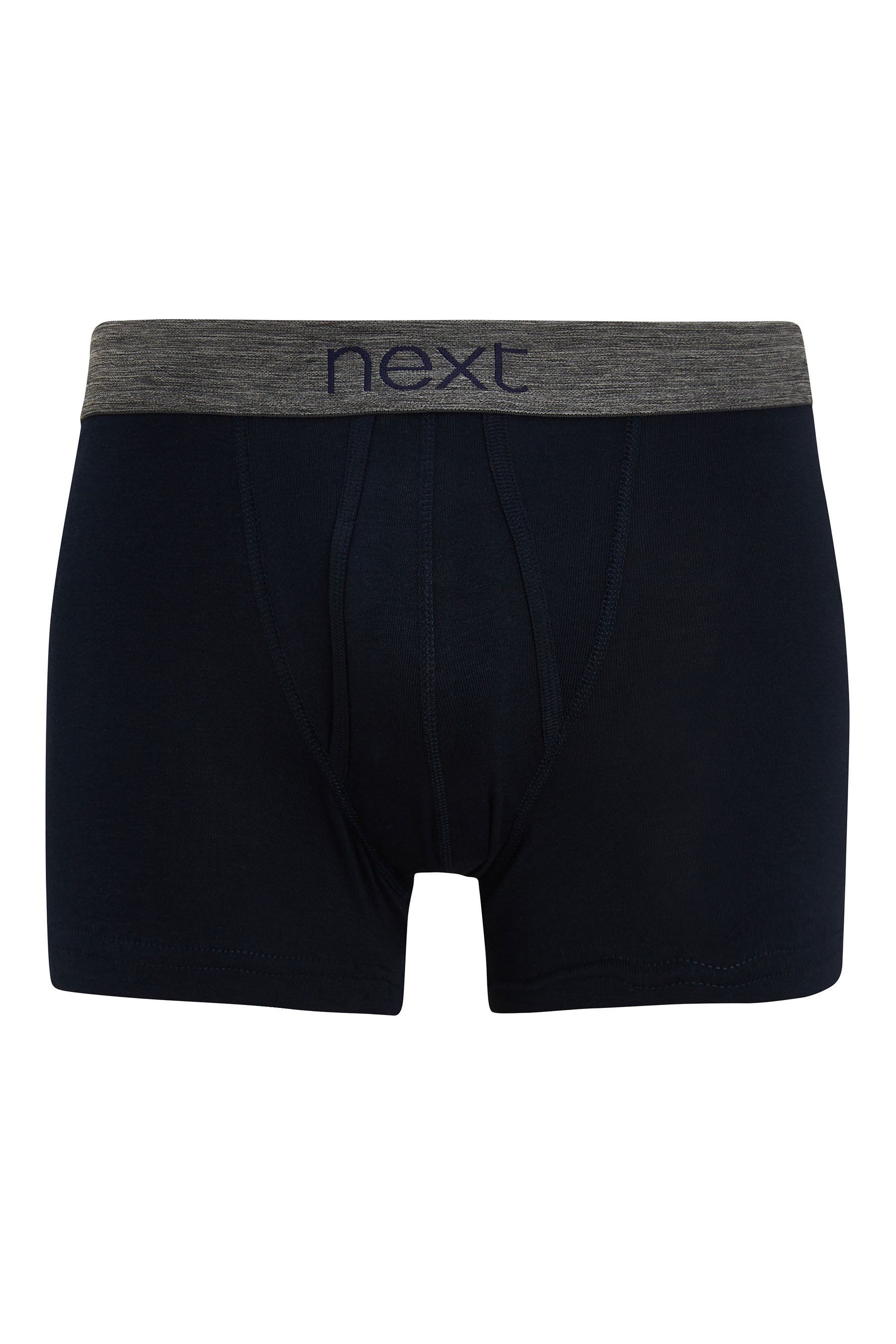 Next Boxershorts Unterhosen Grey/Navy (4-St) Baumwolle, aus 4er-Pack reiner