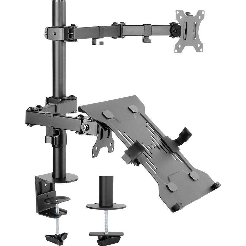SpeaKa Professional Monitor-Halterung Tischhalterung für Monitor und Notebook SP-9400960, (Neigbar)