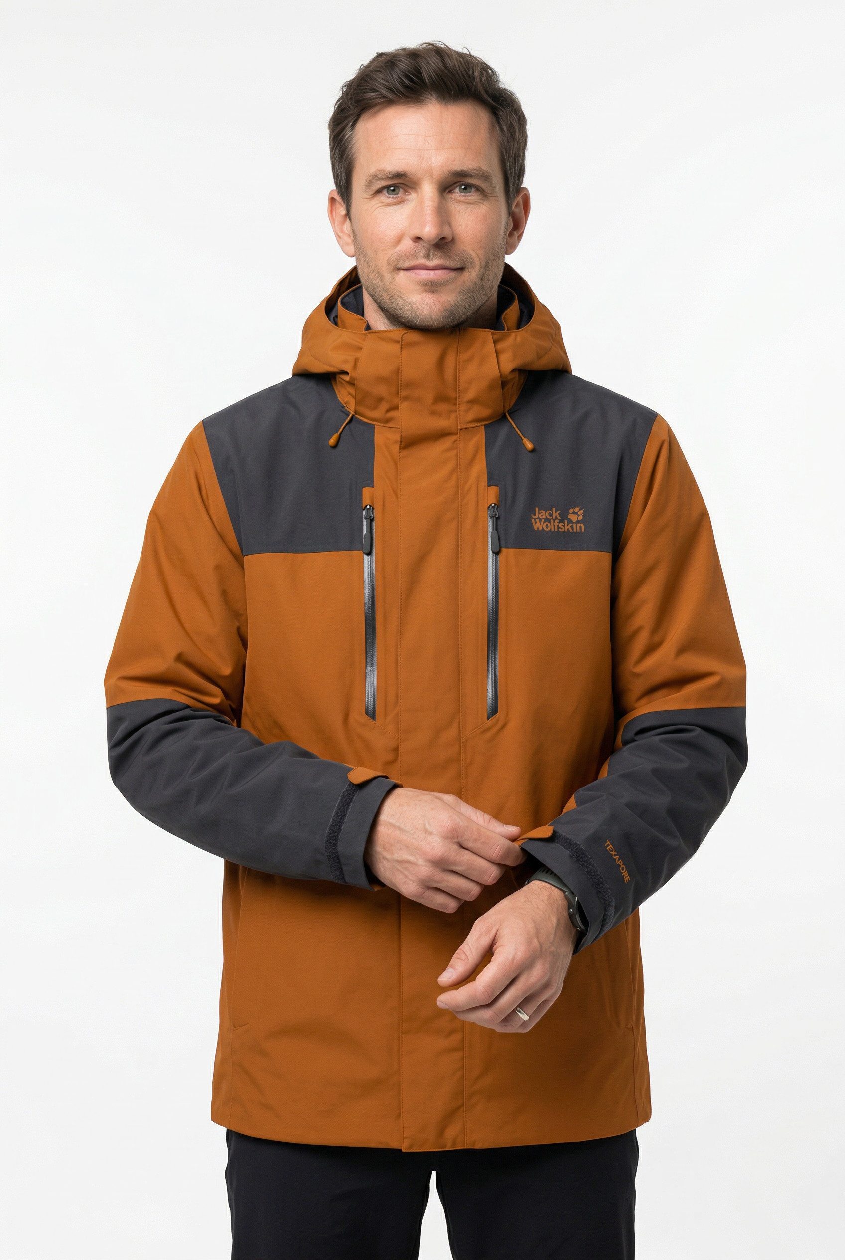 Jack Wolfskin Funktionsjacke JASPER 2L JKT M Wasserdicht, atmungsaktiv, Übergangsjacke