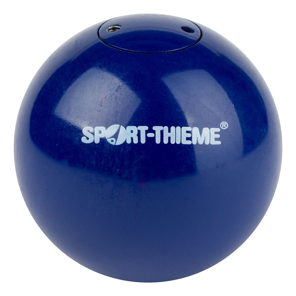 Sport-Thieme Stoßkugel Wettkampf-Stoßkugel Stahl, Speziell für den Hochleistungssport und Wettkampf 2 kg, Blau, ø 80 mm
