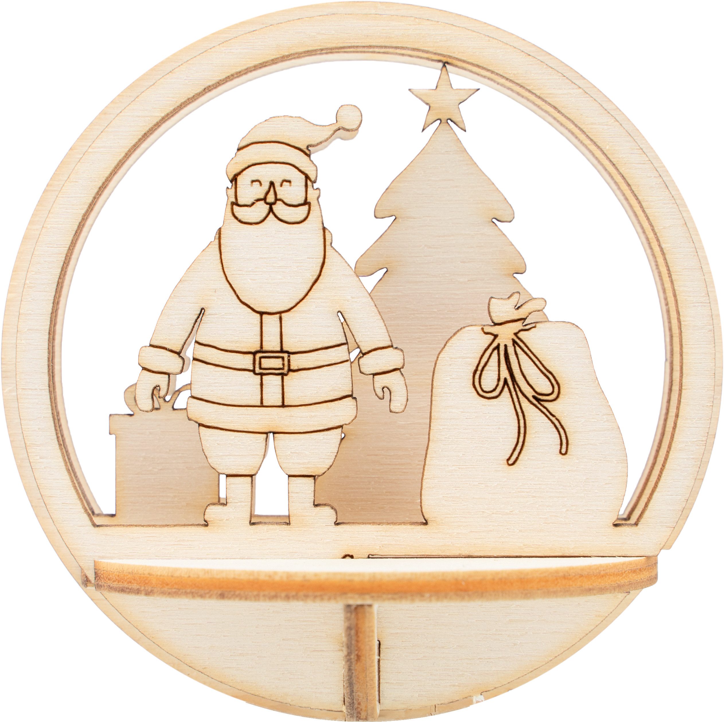 VBS Dekoobjekt Holz-Steckmotiv, Durchmesser 7.5 cm