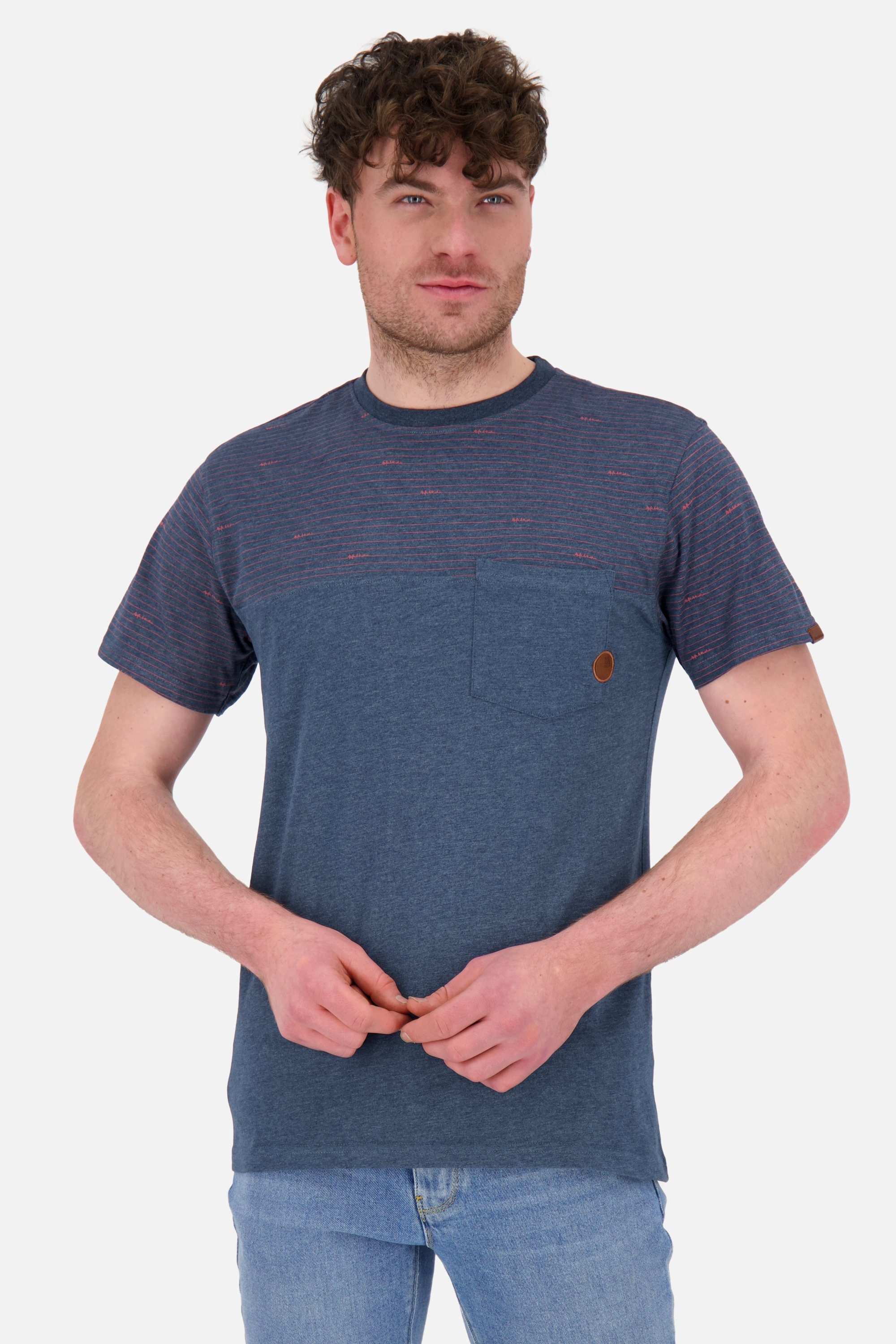 Alife & Kickin Rundhalsshirt LeopoldAK Z Shirt Herren Kurzarmshirt, Shirt marine melange | T-Shirts