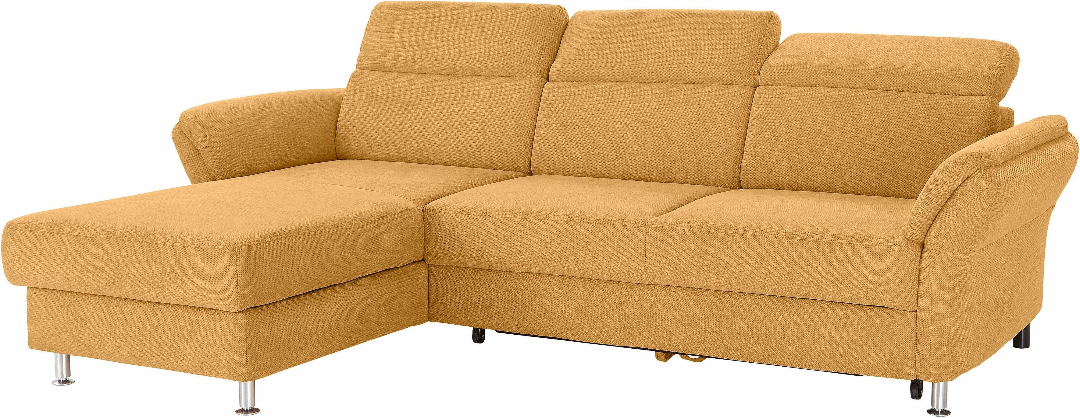 sit&more Ecksofa "Avignon L-Form" Kopfteilverstellung, wahlweise mit Bettfu günstig online kaufen