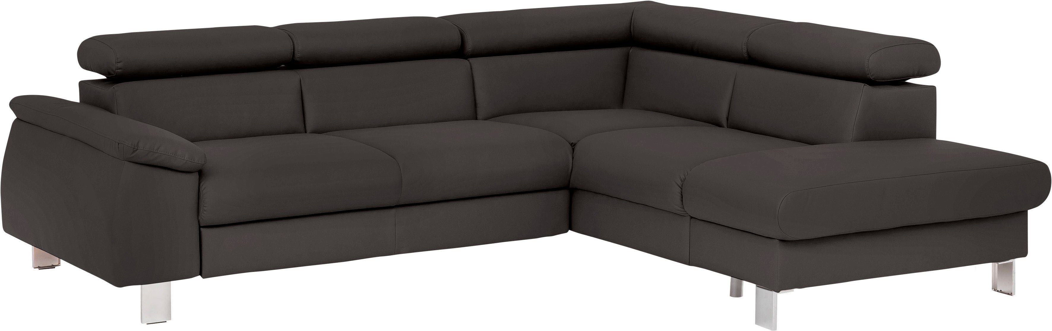 COTTA Ecksofa Komaris L-Form mit Kopfteilverstellung, günstig online kaufen