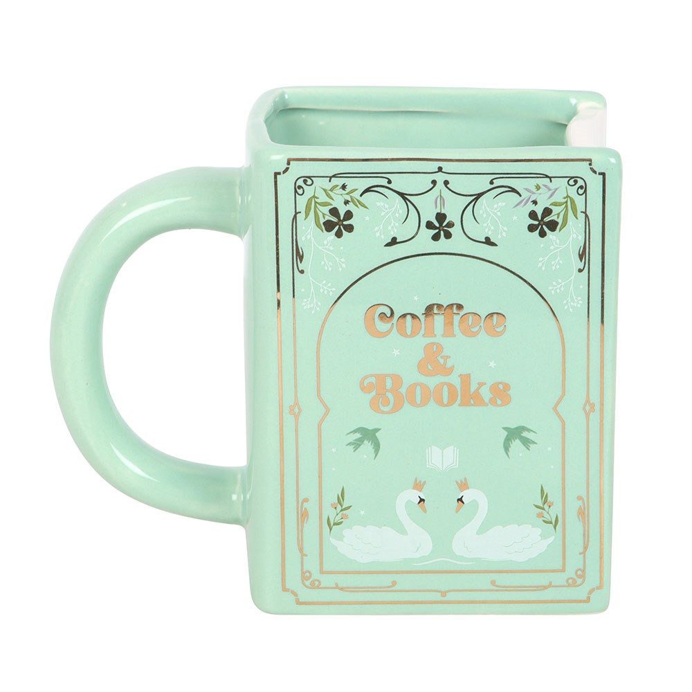 ABYstyle Tasse "The Book Club" 3D Becher Tasse Schwan "Coffee and Books", Fan Tasse