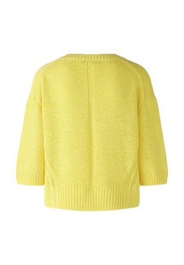 Oui V-Ausschnitt-Pullover Pullover Baumwollmischung