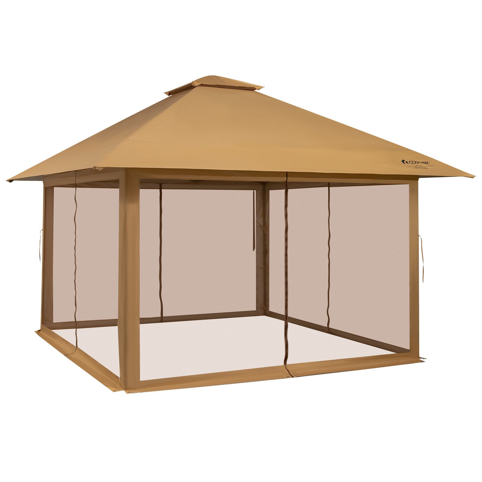 COSTWAY Faltpavillon 4x4m Pop-Up Pavillon, mit günstig online kaufen