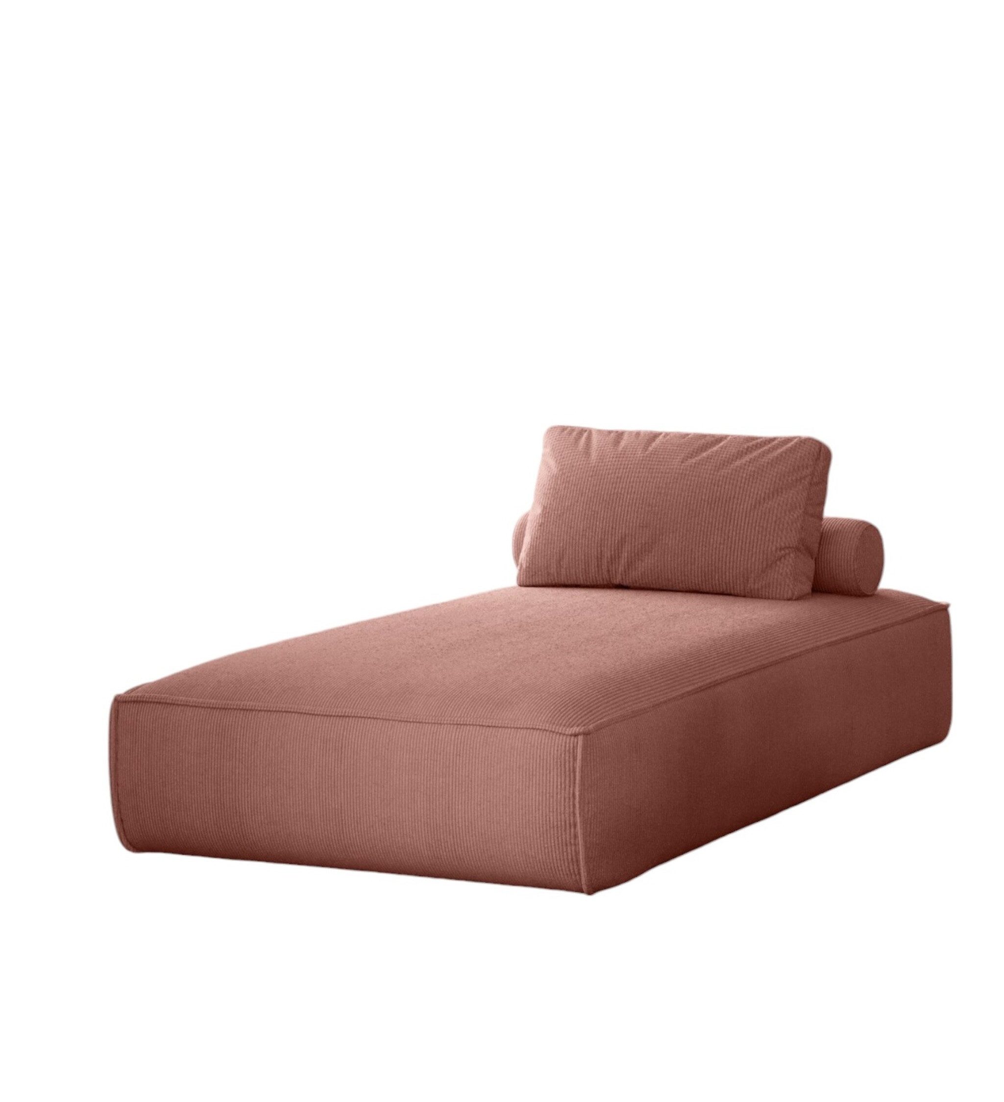 Fun Möbel Chaiselongue Liege Celes in Stoff, inkl. Rückenkissen