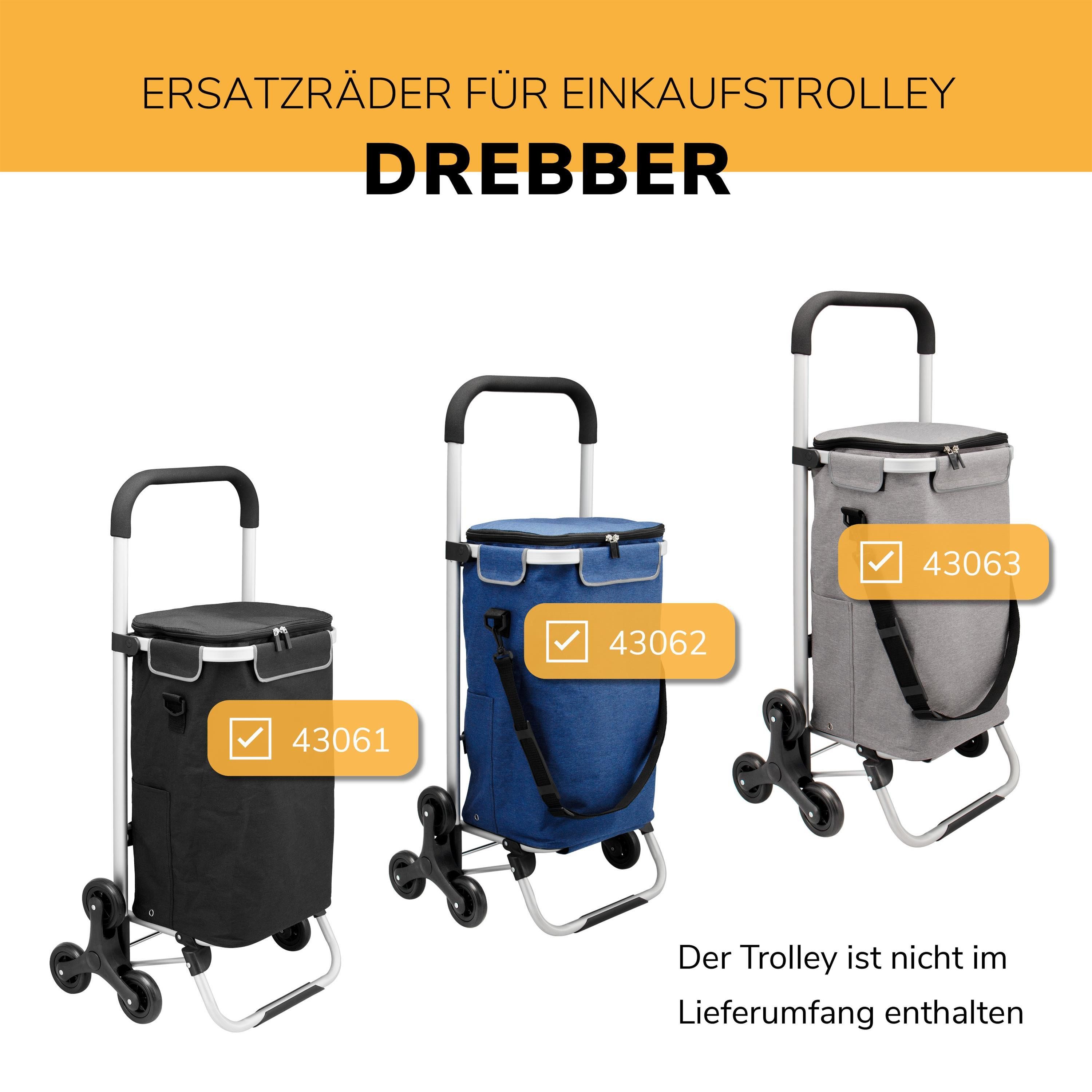 bremermann Ersatzrad Ersatzrad 2er Set für Einkaufstrolley DREBBER (2 St) – Bild 2 von 5