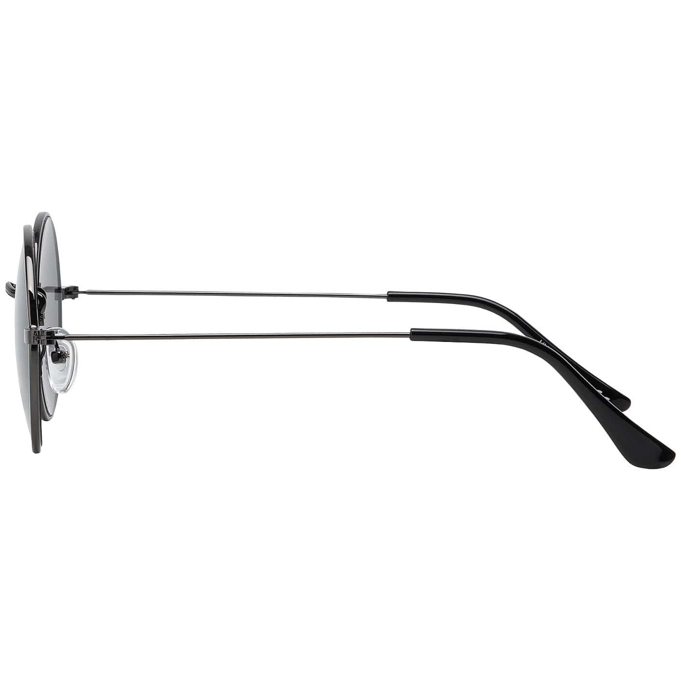 BEZLIT Eyewear Retrosonnenbrille Rund Form Designer Herren Sonnenbrille (1-St) mit Grau, Braun, Grünen Linsen