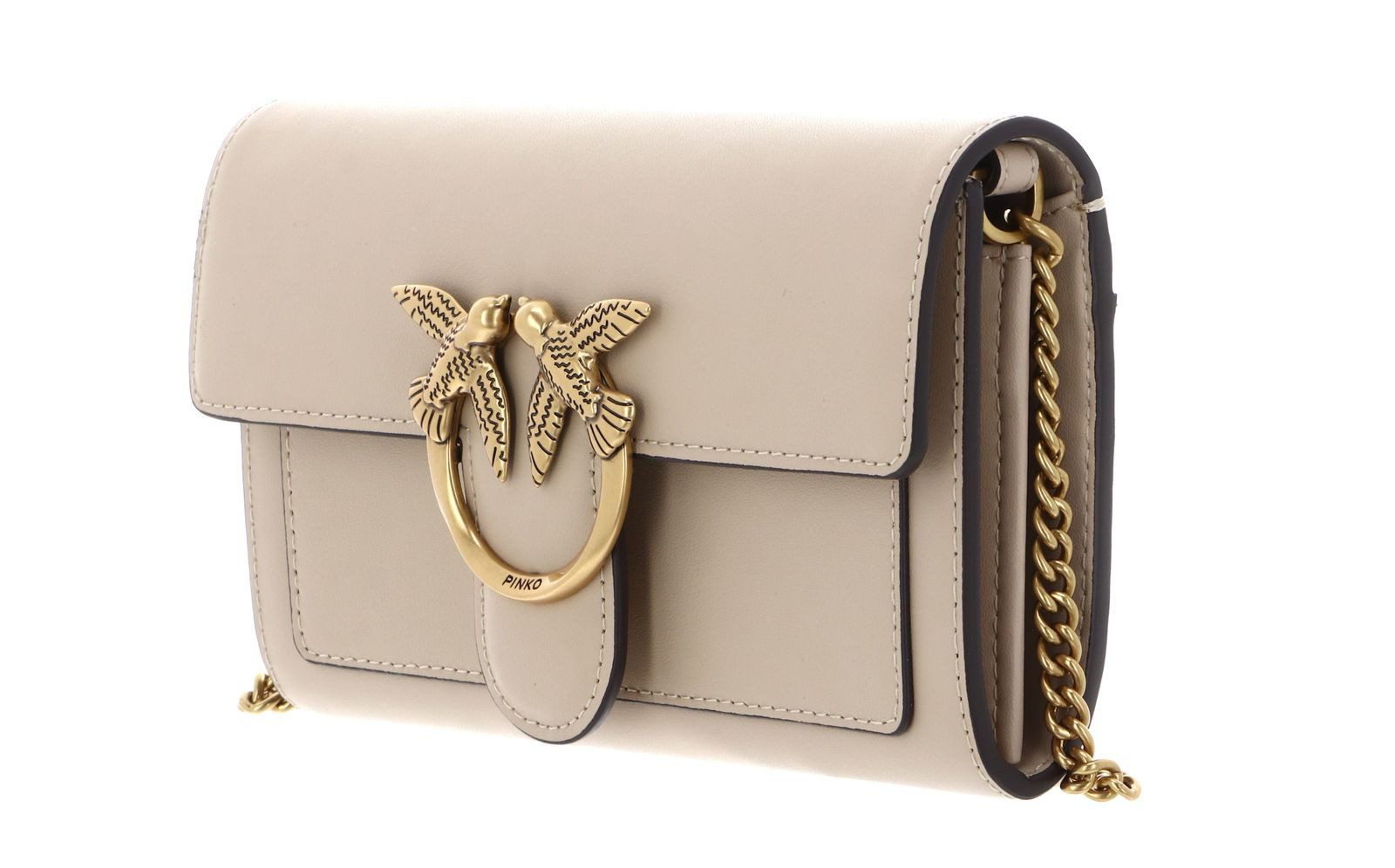 PINKO Umhängetasche Wallet C, aus echtem Rindsleder