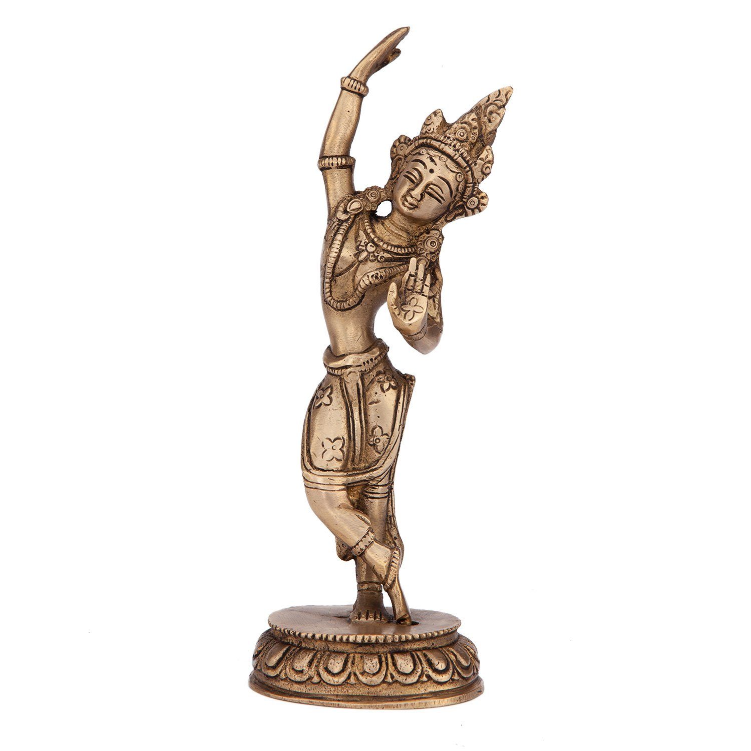 ca. bodhi Dekofigur Messing Statue, Mahadevi 20 cm