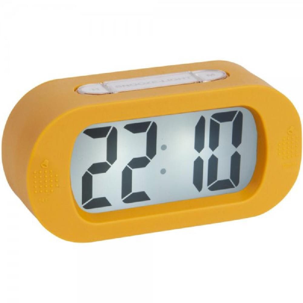 Karlsson Uhr Wecker Gummy Rubberized Ocker Yellow (14cm)