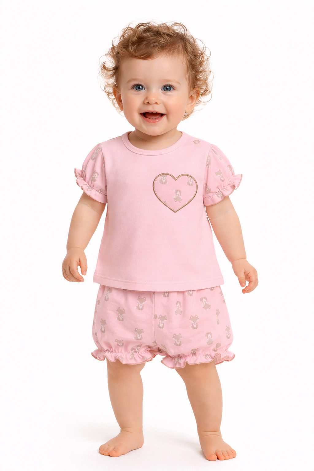 T-Shirt & Shorts Baby Anzug Sommer Set 2Tlg Shirt und kurze Hose