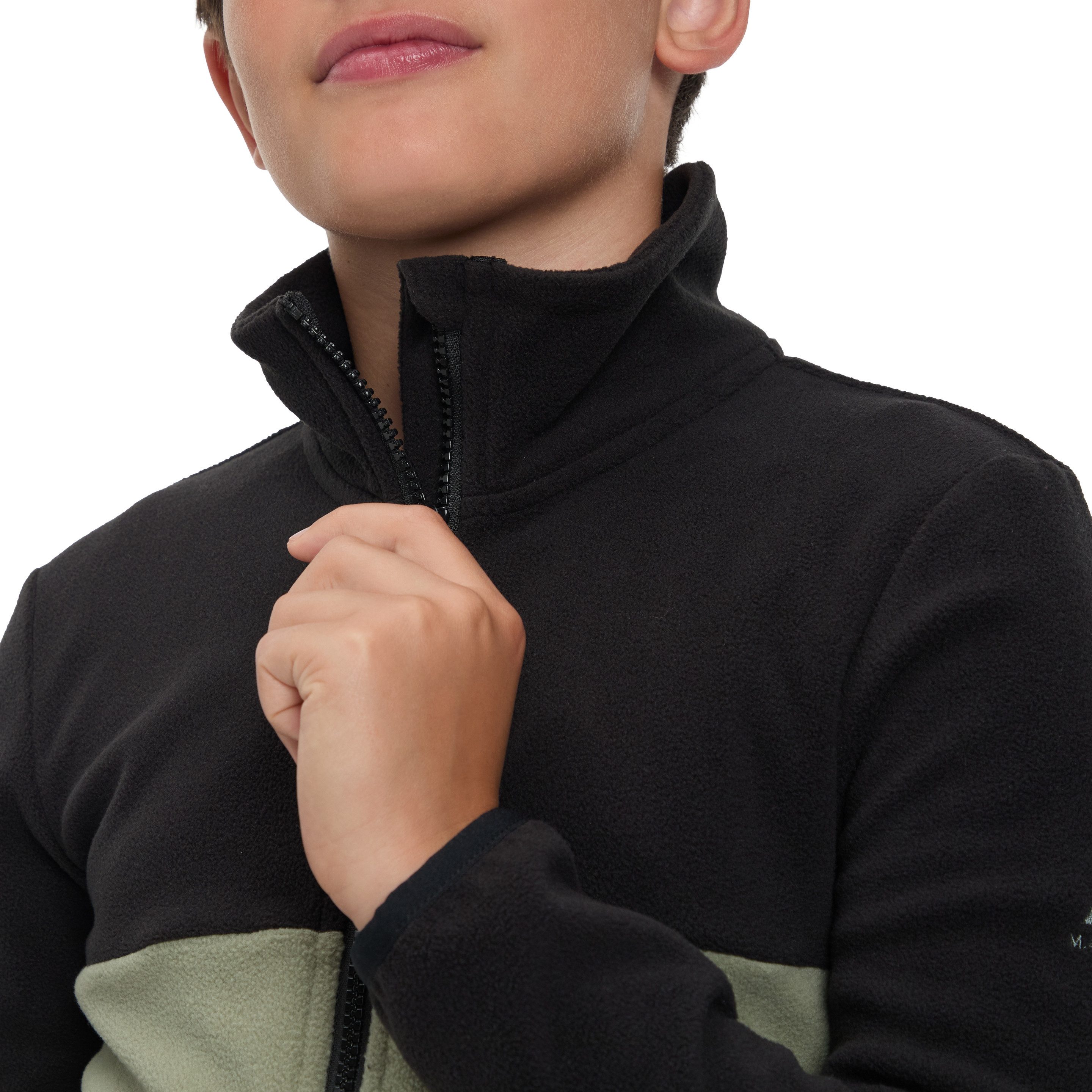 McKINLEY Fleecejacke JU.-UNTERJACKE AMARO FZ FL B Colorblocking Look, Reißverschlusstaschen