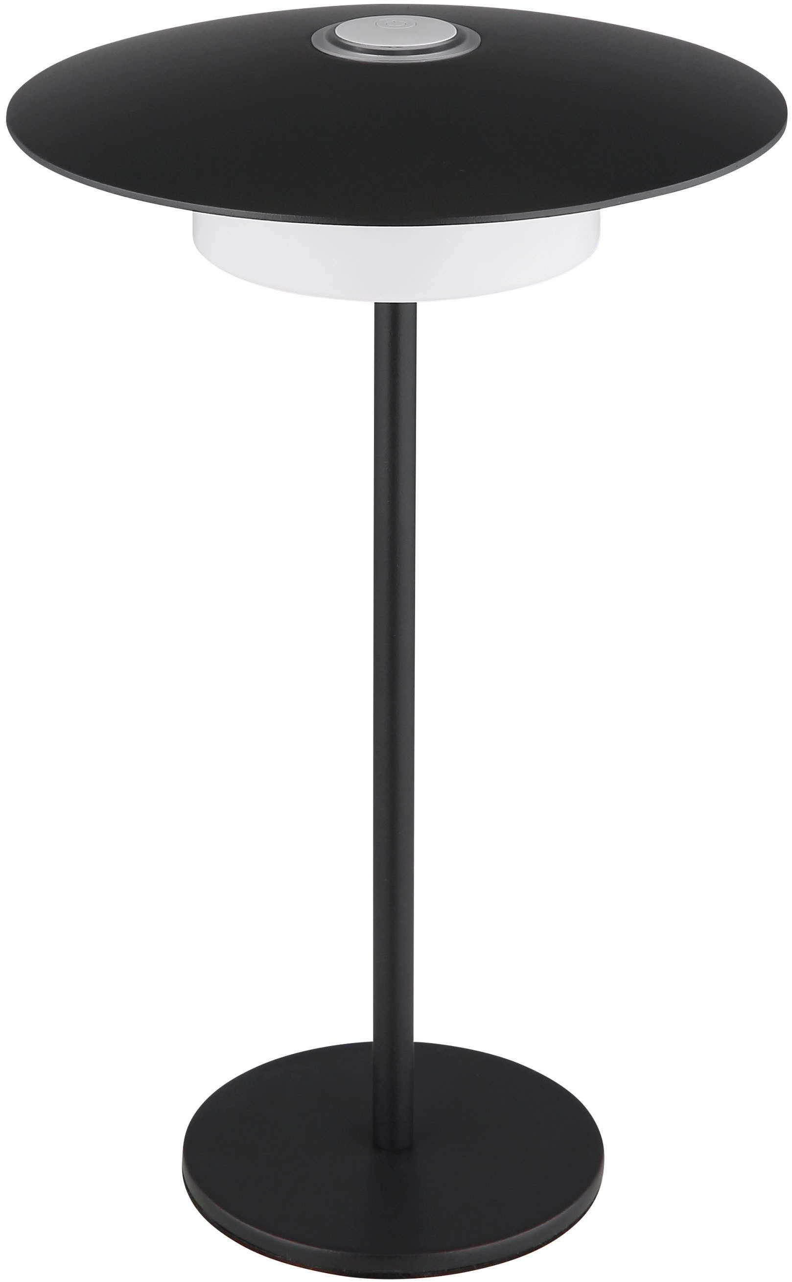 GLOBO LIGHTING LED Tischleuchte KYLER, Dimmfunktion, Memoryfunktion, mehrere Helligkeitsstufen, LED fest integriert, warmweiß - kaltweiß, Akku Tisch- und Wandleuchte, Touchdimmer, Lichttemperaturwechsel