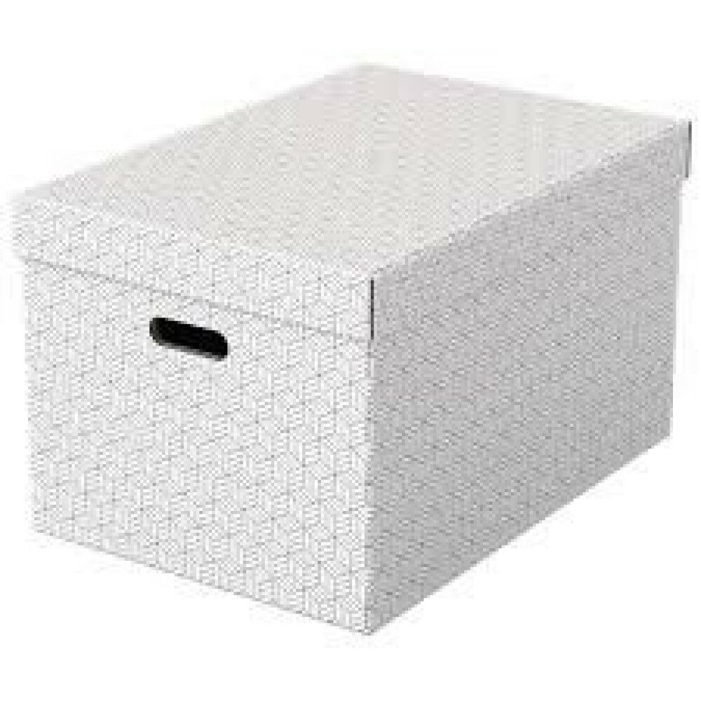 ESSELTE Versandkarton 3 Esselte Home Aufbewahrungsboxen 50L - weiß - 35,5x51,0x30,5cm