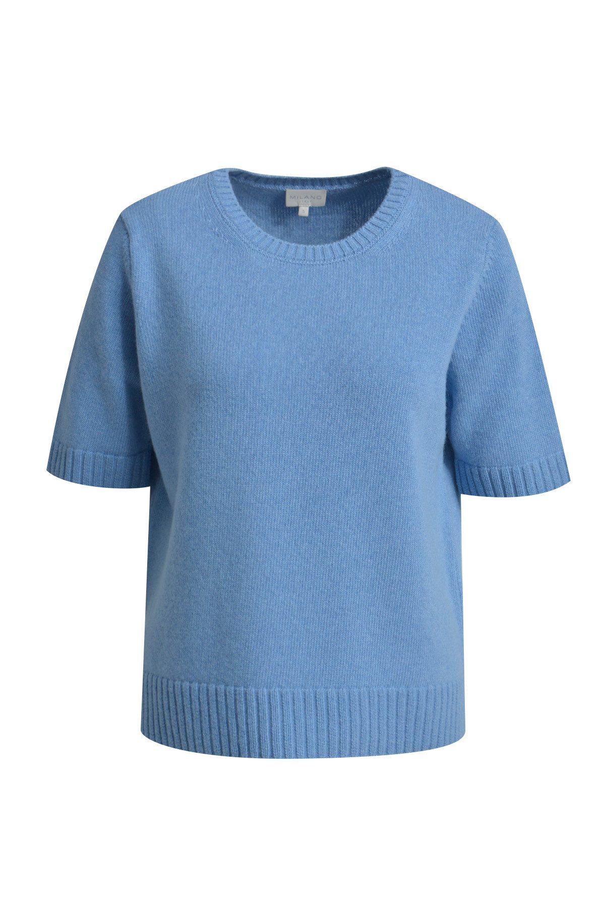 Milano Italy Strickpullover 1/2 sleeve Pullover with normal fit, side slits, round neck