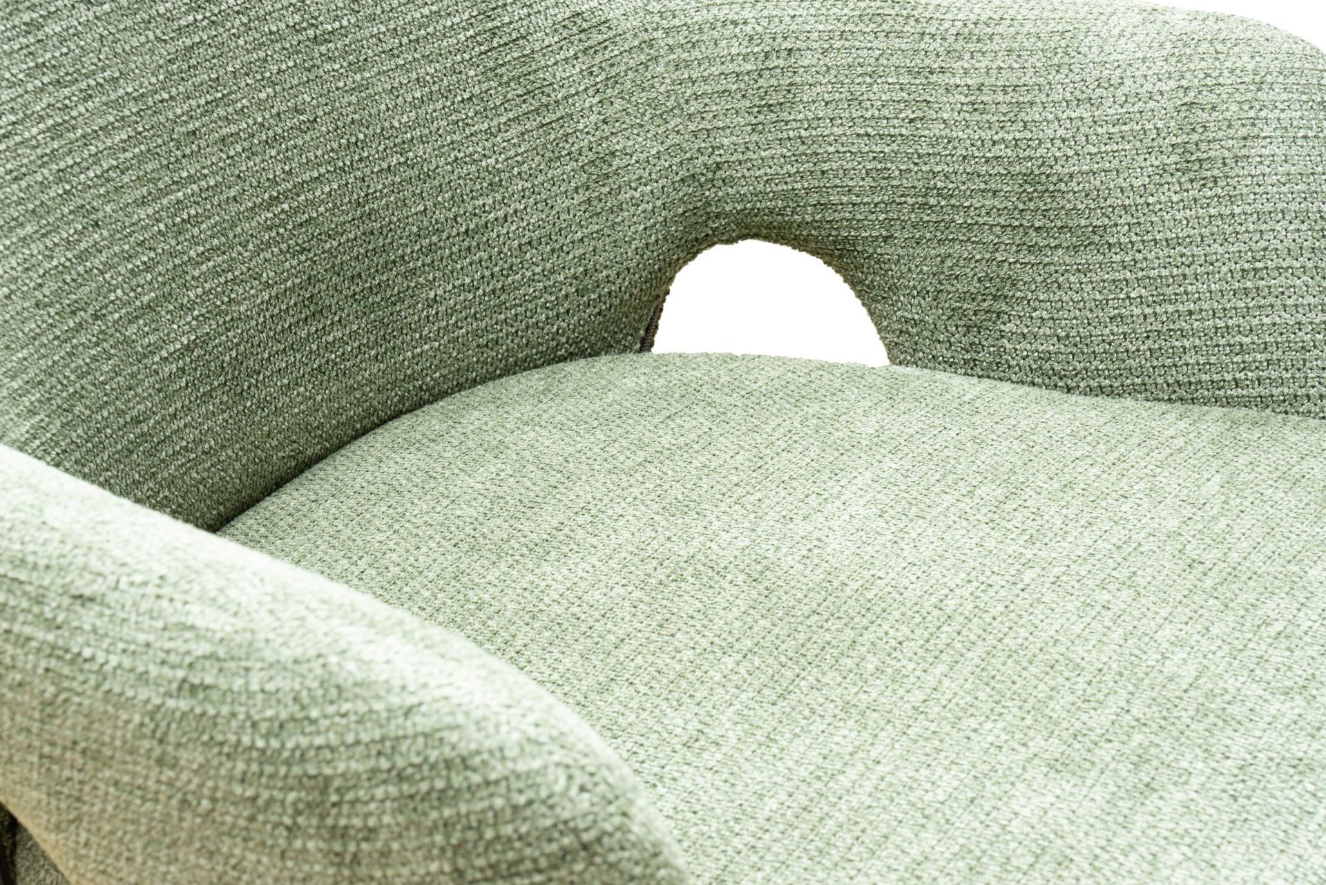 dasmöbelwerk Esszimmerstuhl Esszimmerstuhl Merlin Drehstuhl Webstoff Grün Armlehnstuhl Sessel