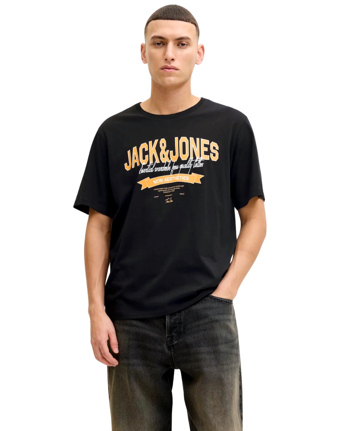 Jack & Jones Print-Shirt (Spar Set, 5er-Pack) T-Shirts mit Aufdruck aus Bau günstig online kaufen