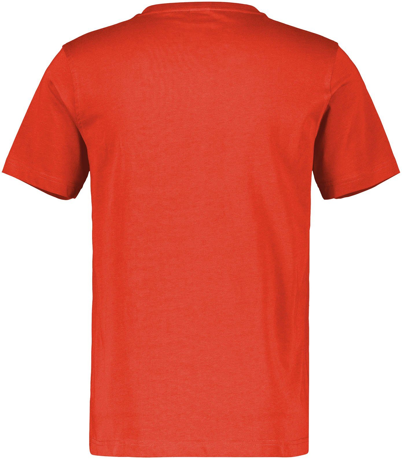 lava T-Shirt red LERROS im Basic-Look