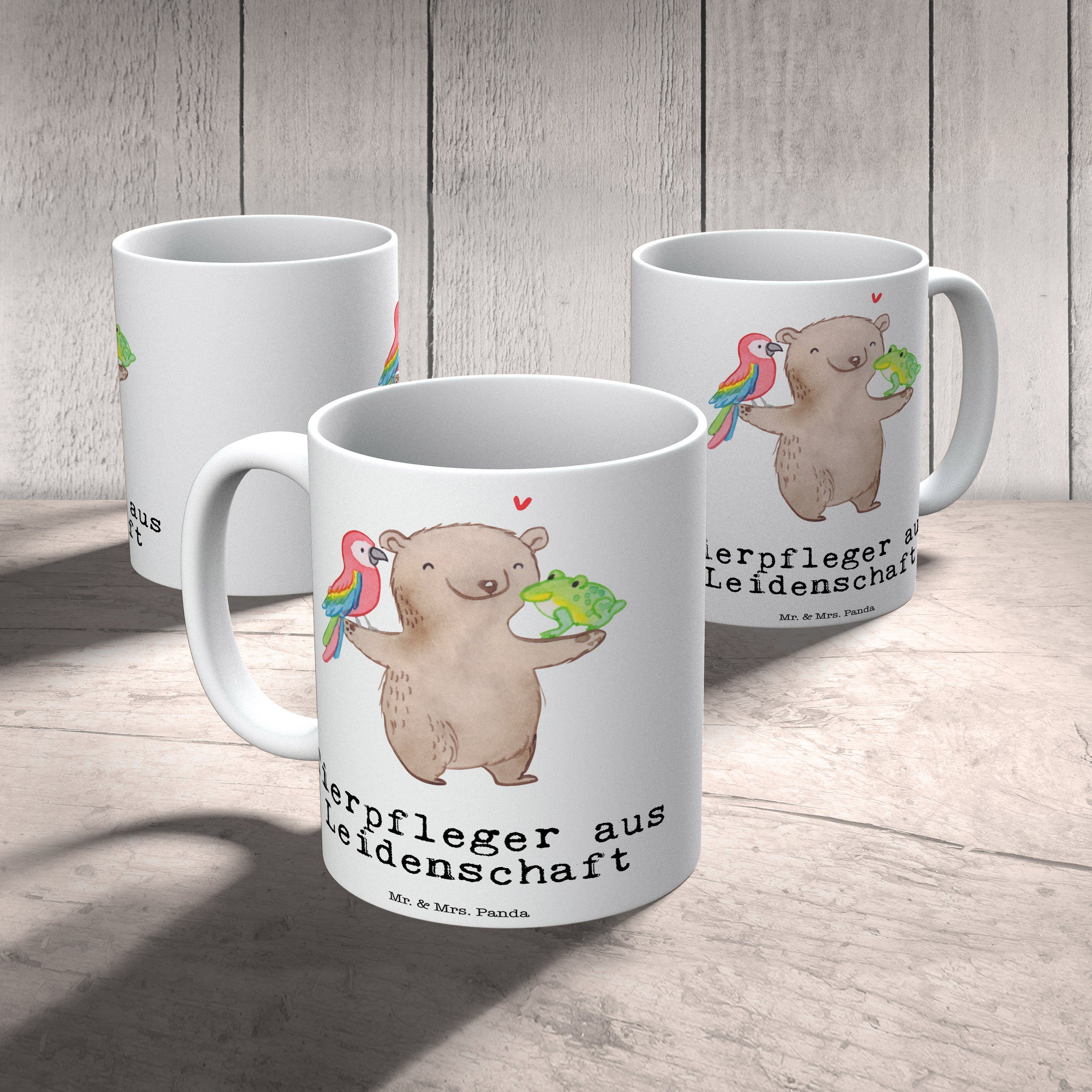 Mr. & Mrs. Panda Tasse aus - Weiß Becher, - Geschenk, Keramik Teetasse, Leidenschaft Tierpfleger Kaf