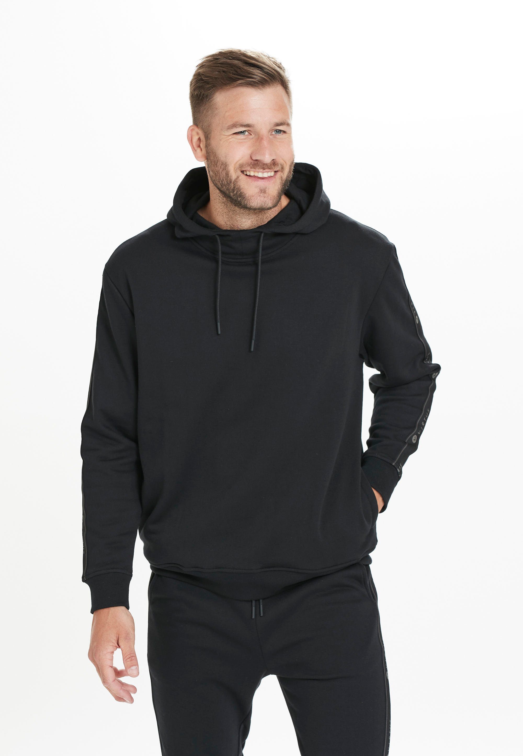 Virtus Sweatshirt Lernow in sportlichem Design schwarz-schwarz