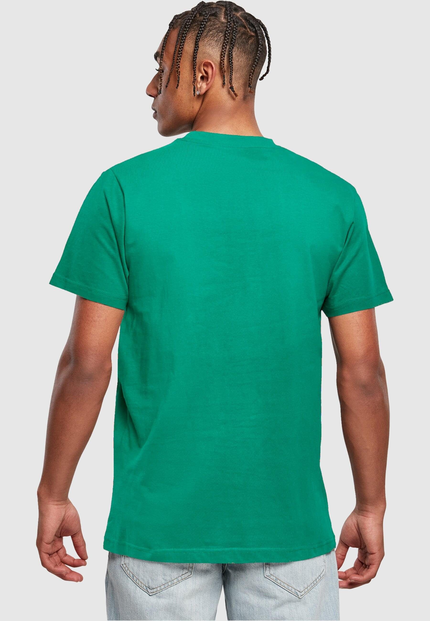 Merchcode T-Shirt Herren Peanuts - T-Shirt Player (1-tlg) Neck Round forestgreen