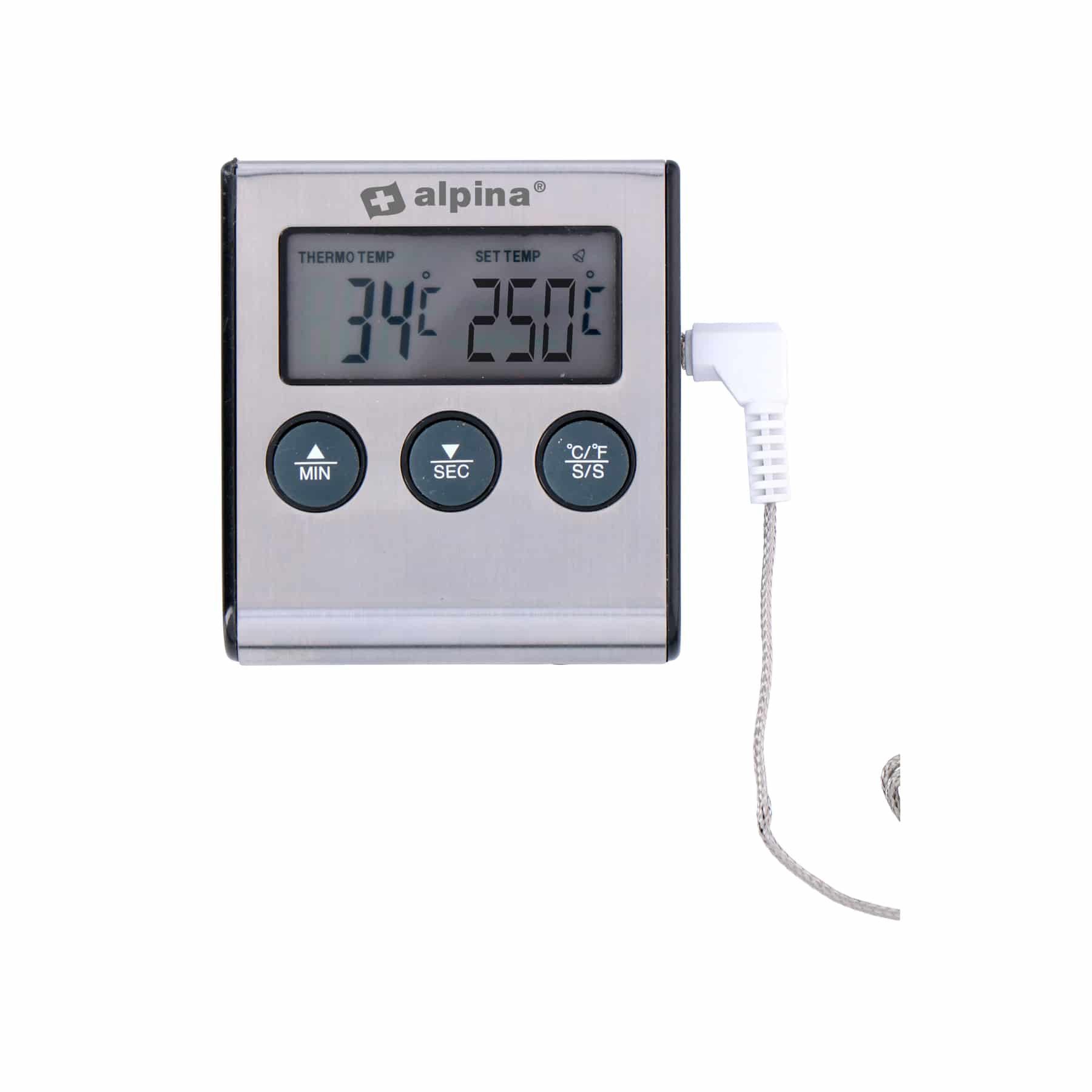 Alpina Жарочный термометр ALPINA Digitales-Küchenthermometer mit Temperatursonde -50 bis +250