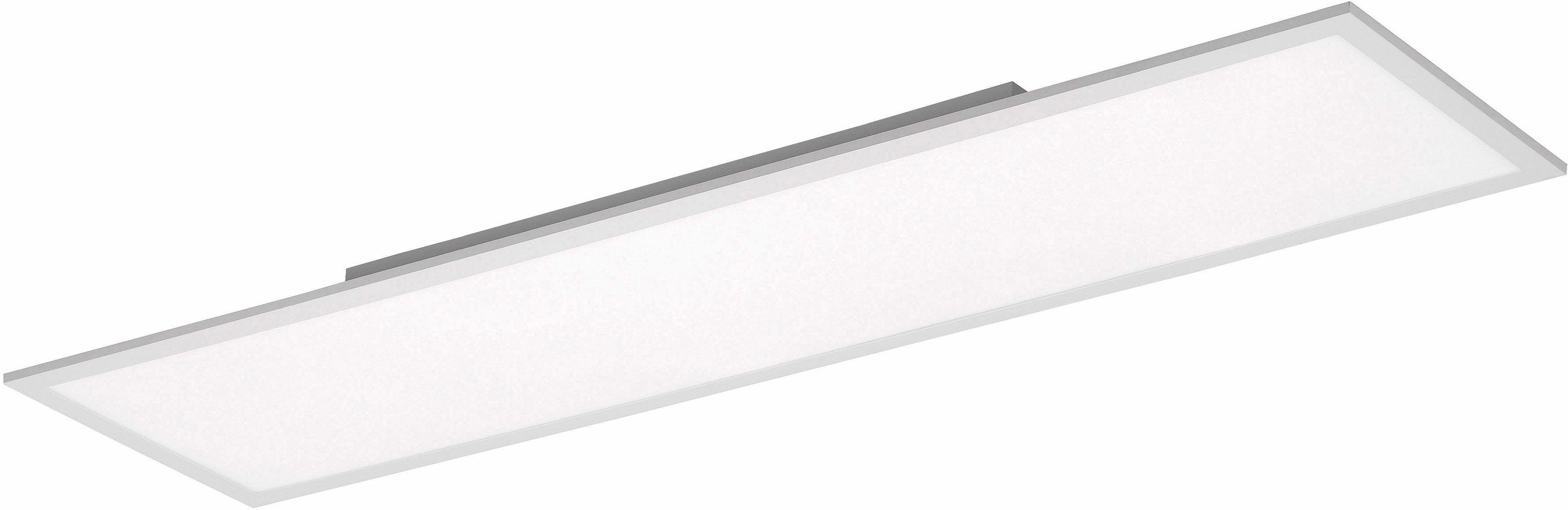 JUST LIGHT Deckenleuchte FLAT, Dimmfunktion, Memoryfunktion, mehrere Helligkeitsstufen, LED fest integriert, Neutralweiß, Tageslichtweiß, Warmweiß, CCT - Farbtemperaturregelung, Dimmbar über Funkfernbedienung